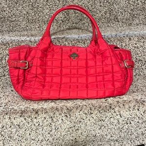 Kate Spade red nylon quilted bag. Never used